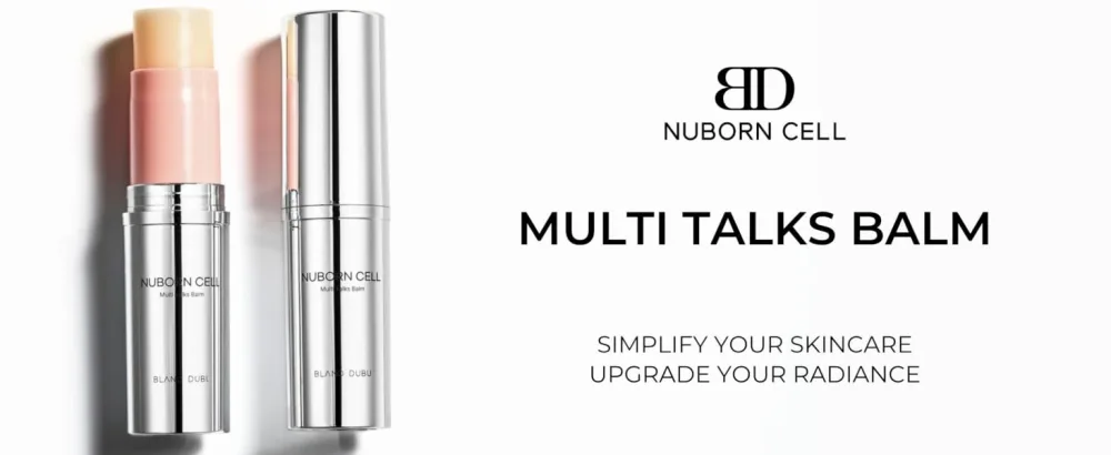 NUBORN CELL Multi Talks Balm | Advanced Moisturizing Face Balm Stick with Stem Cell Conditioned Media Milk Protein Extract and Hydrolyzed Collagen | Made In Korea | 9.4g - Multi Talks Balm 1
