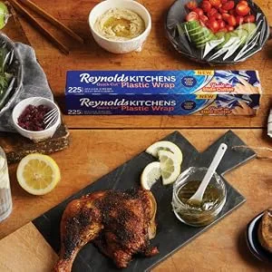Reynolds Kitchens Quick Cut Plastic Wrap, 225 Square Feet 225 Sq Ft - reynolds kitchens plastic wrap