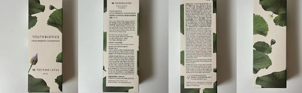 The PURE LOTUS YOUTHBIOTICS Lotus Probiotic Concentrate (80ml) - label