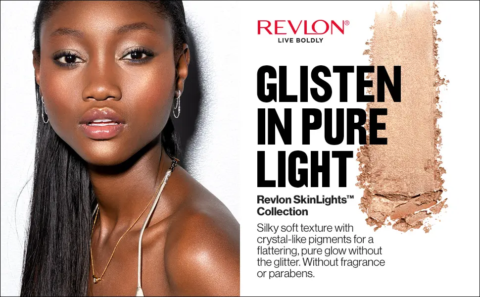 Revlon Skinlights Prismatic Powder Bronzer, Translucent-to-Buildable Coverage, Sunlit Glow (110), 0.28 Oz - skinlights
