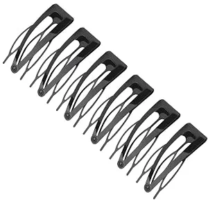 Revlon Rubberized Double Grip Black Hair Clips, 6 count Rubberized Black 6 Count (Pack of 1) - product information 2