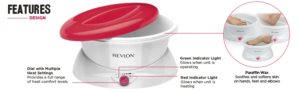 Revlon Moisturizing Paraffin Bath| For Soft Hands, Elbows & Feet - paraffin bath, paraffin baths, wax, foot treatment, revlon, revlon paraffin bath