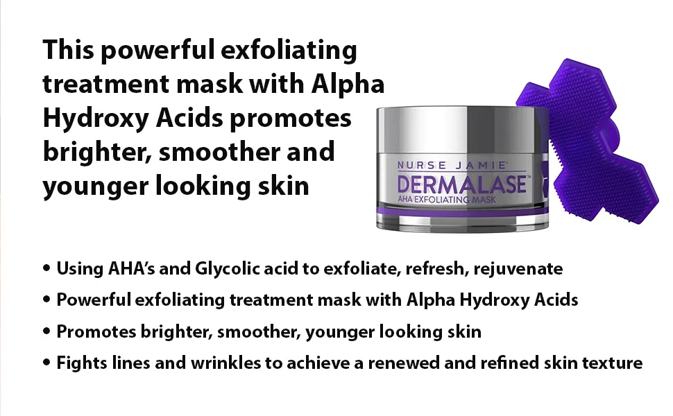 Nurse Jamie Dermalase AHA Exfoliating Mask - Text