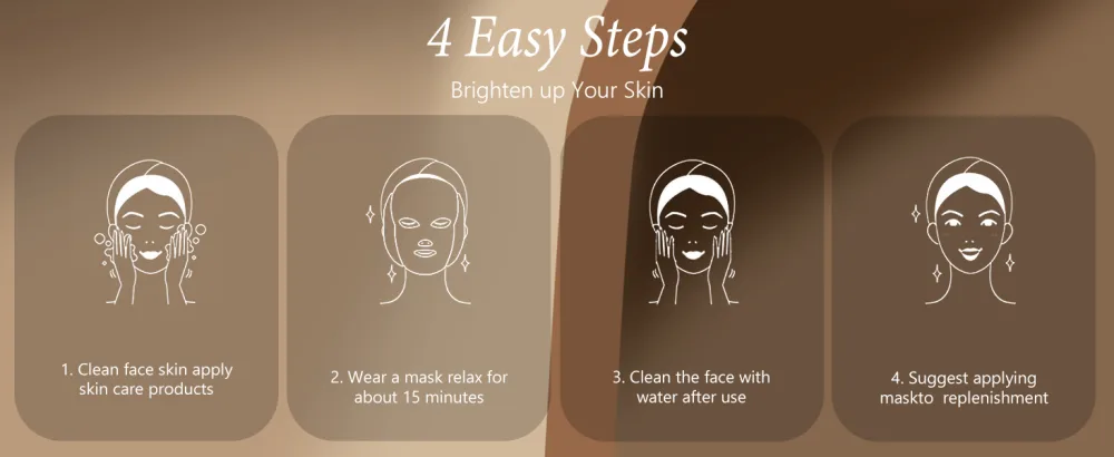 Blue Red Light Therapy Mask for Face 7 Colors LED Face Mask Light Therapy Led Face Mask Light Therapy At Home - product information 14