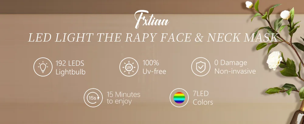 Blue Red Light Therapy Mask for Face 7 Colors LED Face Mask Light Therapy Led Face Mask Light Therapy At Home - product information 15
