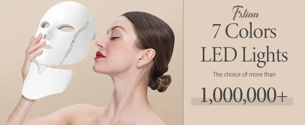Blue Red Light Therapy Mask for Face 7 Colors LED Face Mask Light Therapy Led Face Mask Light Therapy At Home - product information 5
