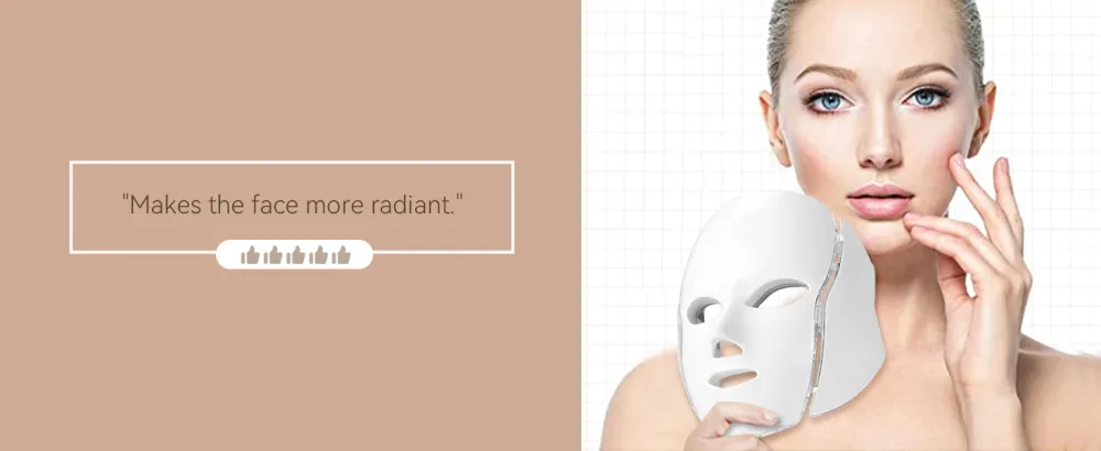 Blue Red Light Therapy Mask for Face 7 Colors LED Face Mask Light Therapy Led Face Mask Light Therapy At Home - product information 6