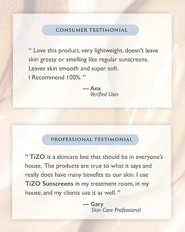 TiZO Photoceutical Advanced Vitamin C + E Serum with Ferulic Acid and Bakuchiol - customer testimonial