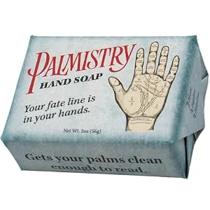 The Unemployed Philosophers Guild Palmistry Soap - Made in The USA 2oz (56g) Travel Size Guest Bar Soap - palmistry soap