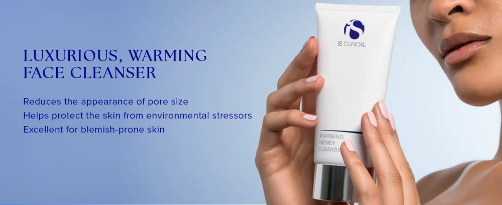 iS CLINICAL Luxurious Warming Honey Face Cleanser Hydrating Facial Cleanser formulated with pure honey - luxurious warming face cleanser reduce appearance pore size helps protect environmental stressors