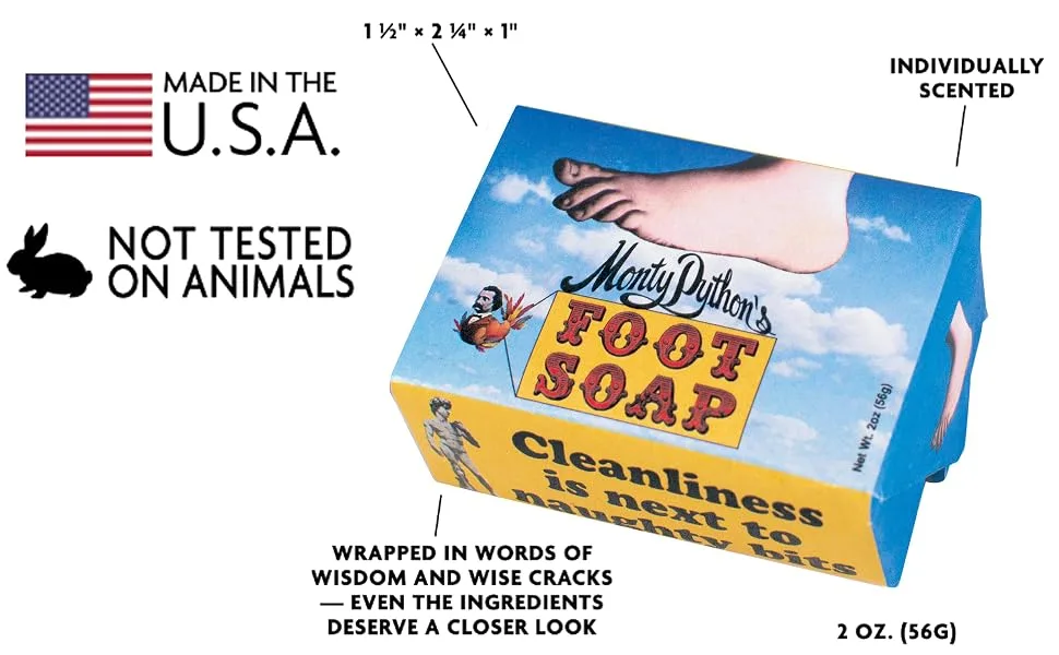 Monty Python Foot Soap - Made in The USA - Soap - Python Foot