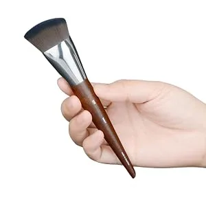 Diamond Shaped Liquid Foundation Makeup Brush Brown - h5A+5
