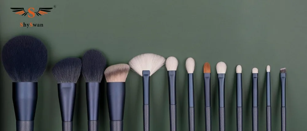 Diamond Shaped Liquid Foundation Makeup Brush Brown - product information 1