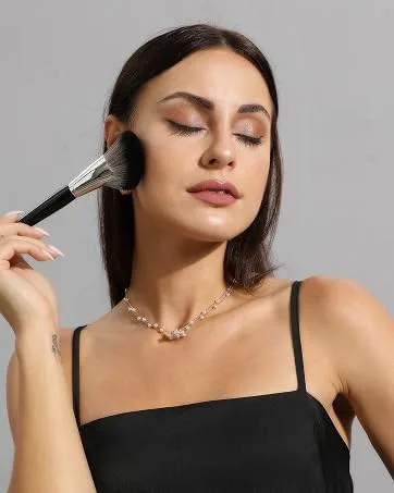 Diamond Shaped Liquid Foundation Makeup Brush Brown - product information 10