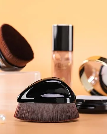 Diamond Shaped Liquid Foundation Makeup Brush Brown - product information 13