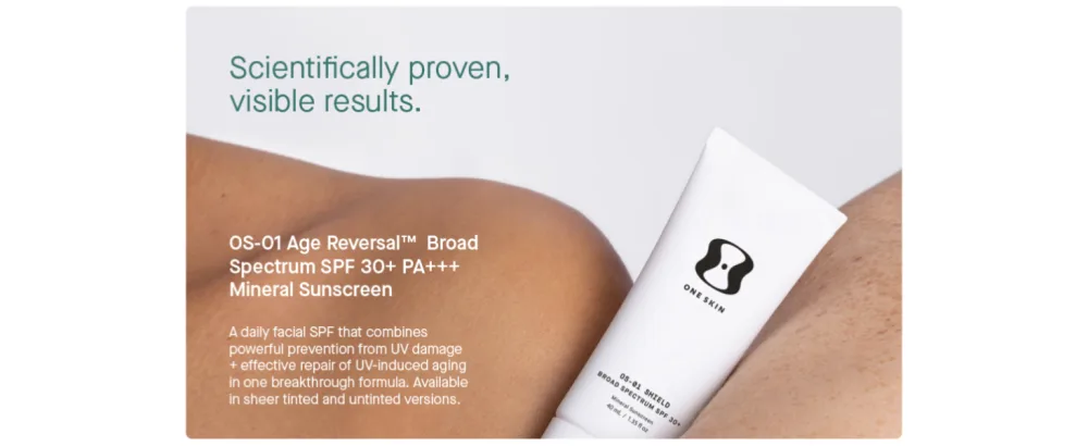 OS-01 SHIELD OS-01 Peptide Protect + Repair SPF 30+ Sunscreen Untinted Sunscreen - first