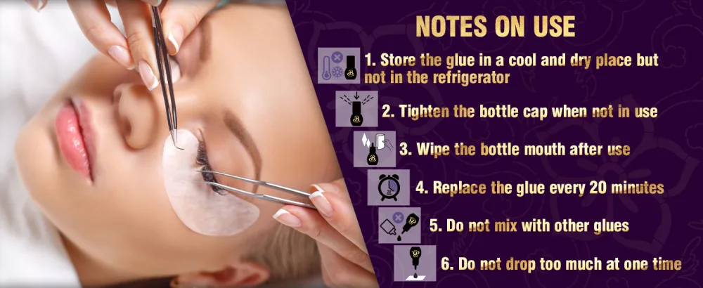 Lash Glue Eyelash Extension Glue Black Fast Drying Waterproof Individual Lash Cluster Glue 5 ML Strong Lash Adhesive False Eyelash Glue for Sensitive Eyes Professional Use 5ML - false eyelash glue