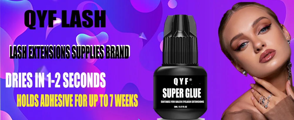 Professional Eyelash Extension Glue1-2 Sec Drying time 7-8 Weeks Retention Maximum Adhesion Power Black Adhesive for Semi-Permanent Extensions - 33695