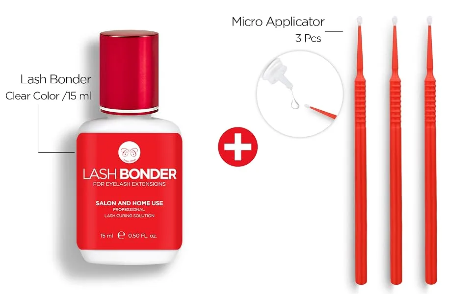 Super Bonder for Lash Extensions - Lash Bonder for Eyelash Extensions Professional Use Faster Drying Improves Retention Waterproof Odourless No Irritation - product information 15