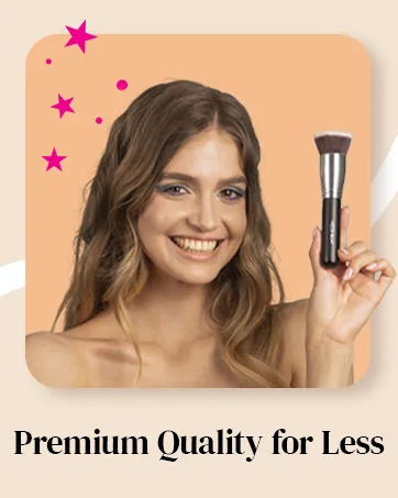 Flat Top Retractable Makeup Brush by Keshima - Premium Retractable Kabuki Brush Blush Brush Foundation Brush for Liquid Makeup Powder and Cream - Premium Quality for Less