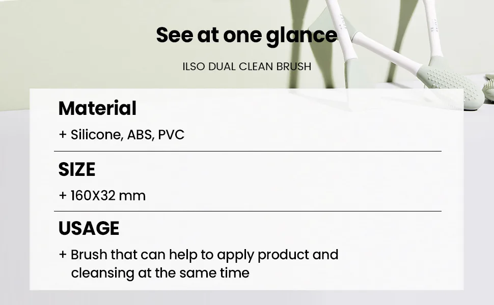 ILSO Dual Clean Brush - product information 10