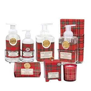 Michel Design Works Scented Foaming Hand Soap and Napkin Caddy Set Tartan - Tartan Group