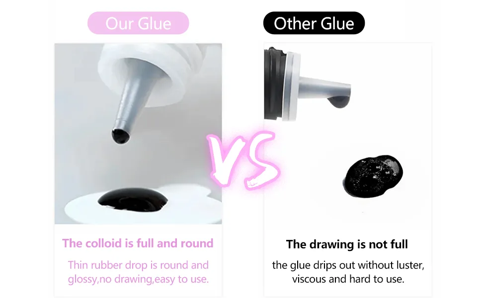 5ML Cluster Lash Glue Sensitive Lash Extension Glue Mild Fast Drying Waterproof Black DIY Lash Extension Glue Lasting Eyelash Glue - lashes