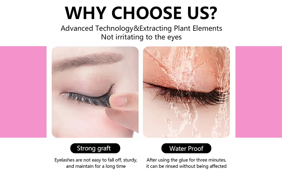 5ML Cluster Lash Glue Sensitive Lash Extension Glue Mild Fast Drying Waterproof Black DIY Lash Extension Glue Lasting Eyelash Glue - lashes