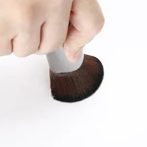 Foundation Brush Angled Flat Top Kabuki Foundation Brush Suitable for Mixed Liquid Cream or Flawless Powder Cosmetics Premium Durable Face Multipurpose Blending Makeup Brush (Brown) - h3a+7