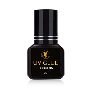 UV Lash Glue UV 5ml Eyelash Extension Adhesive 1s Quick-Drying Waterproof Professional Lash Glue UV Lash Glue-5ml - uv lash glue