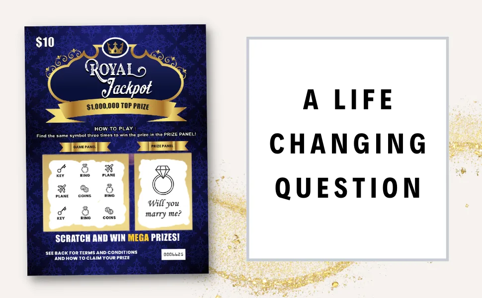 2 Will You Marry Me Proposal Lottery Ticket Scratch Off Cards - Fun and Unique Marriage Proposal Idea Fake Lotto Scratcher for Wedding Proposal - Unique proposal idea