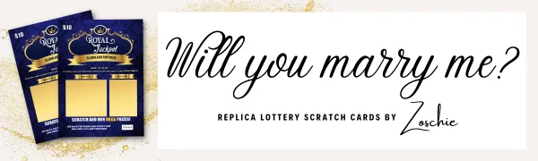 2 Will You Marry Me Proposal Lottery Ticket Scratch Off Cards - Fun and Unique Marriage Proposal Idea Fake Lotto Scratcher for Wedding Proposal - Will you marry me proposal idea, lottery scratch card