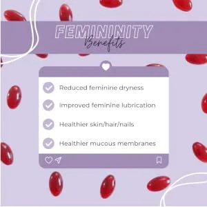 Restore Femininity - Natural Omega-7 Feminine Moisture Supplement, 60 ct - Femininity