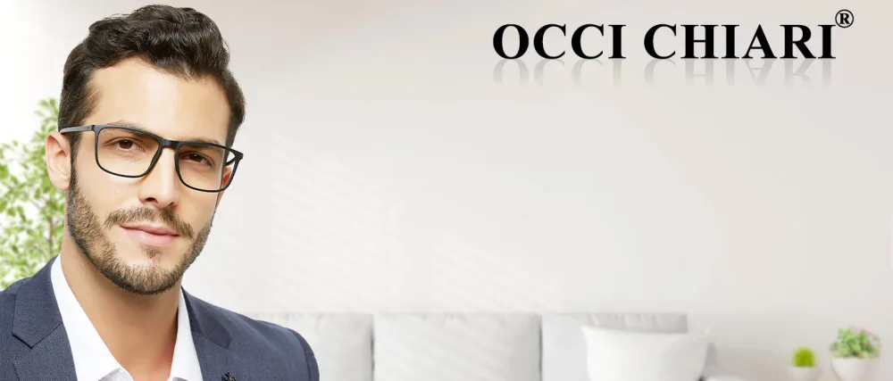 OCCI CHIARI Reading Glasses Men's Rectangle Reader Durable Spring Hinge 1.0 1.25 1.5 1.75 2.0 2.25 2.5 2.75 3.0 3.5 (Black 100) Black 1.0 x - OCCI CHIARI Oversized Reading Glasses