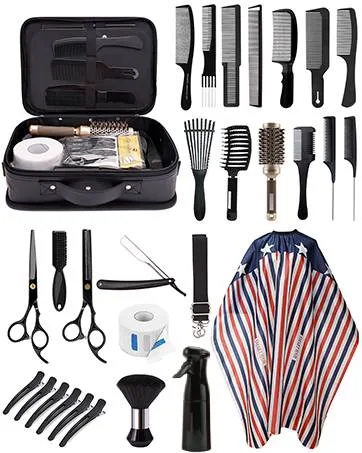 Root Comb Applicator Bottle for Hair Root Comb Color Applicator Bottle with Graduated Scale (10 * Accessory Kit) - Hairdresser Bag Tool Set
