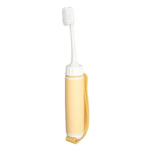 Silicone Toothbrush Easy Hand Grip Toothbrush for Elderly Prevent Slip Adjustable Strap Weighted Handle - product information 32