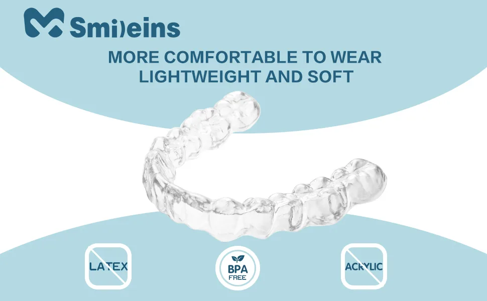 Dental Night Guard Custom Retainer Nearly Invisible Clear Retainers for Top and Bottom Teeth - Two (2) Guards - retainers for teeth