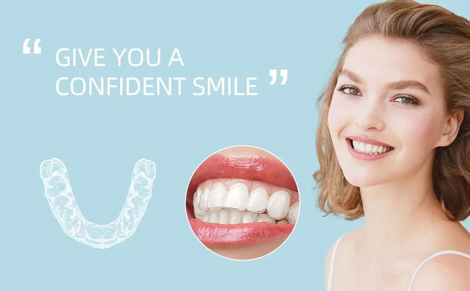 Dental Night Guard Custom Retainer Nearly Invisible Clear Retainers for Top and Bottom Teeth - Two (2) Guards - smileins custom retainer