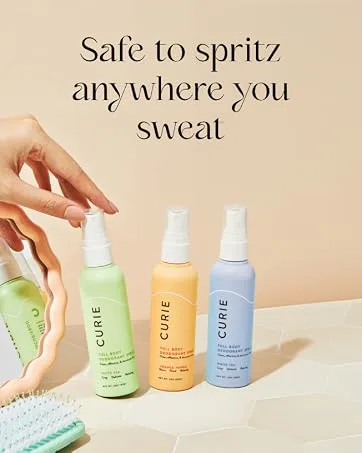 Curie Aluminum Free Deodorant - Juniper Eucalyptus 2oz Stick -Natural Deodorant Paraben Free Cruelty Free Non-Toxic - Curie clean deodorant spray is safe for sensitive skin and spray anywhere you sweat