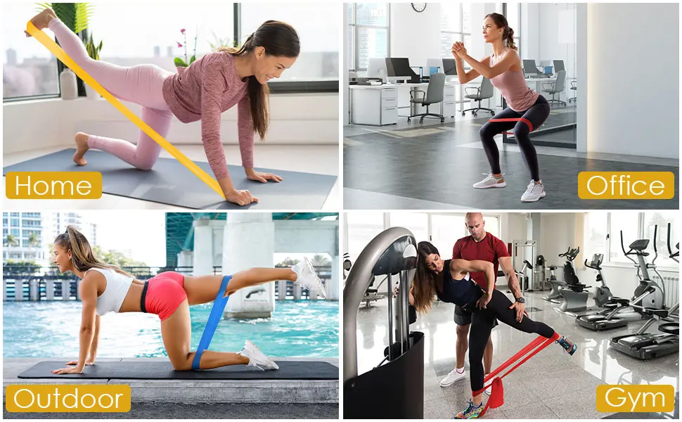 Resistance Bands Set - Exercise Bands with 8 Resistance Levels,Booty Bands - Resistance Bands Set - Exercise Bands with 8 Resistance Levels