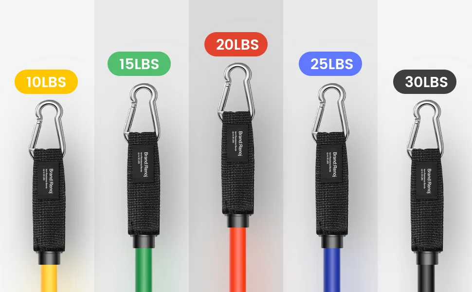 Resistance Bands for Working Out, Exercise Workout Bands with Handle, Upgraded Resistance Bands Series 150lbs black blue red green yellow - product information 2