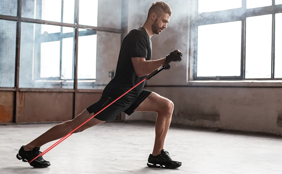 Resistance Bands for Working Out, Exercise Workout Bands with Handle, Upgraded Resistance Bands Series 150lbs black blue red green yellow - product information 5