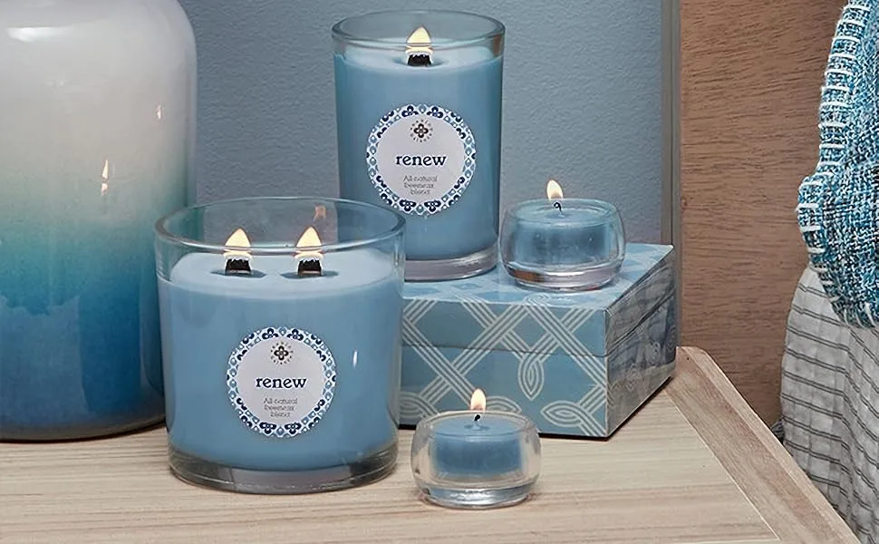 Root Candles Scented Spa Candles Seeking Balance Handcrafted Aromatherapy Candle 8-Ounce Cleanse: Lime + Galbanum - Root Candles Spa Aromatherapy