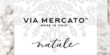 Primavera Spring Collection Petite Reed Diffuser Falling Snow 40 ML Reed Diffuser Falling Snow - Via Mercato Natale Collection logo.
