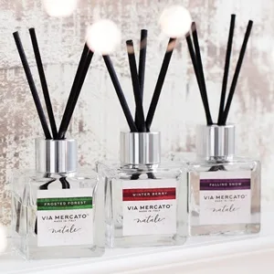 Primavera Spring Collection Petite Reed Diffuser Falling Snow 40 ML Reed Diffuser Falling Snow - Via Mercato Natale (Winter) Collection - Petite Reed Diffusers in all 3 scents.