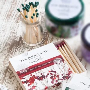 Primavera Spring Collection Petite Reed Diffuser Falling Snow 40 ML Reed Diffuser Falling Snow - Via Mercato Natale (Winter) Collection - Frosted Forest, Falling Snow, & Winter Berry Matches.