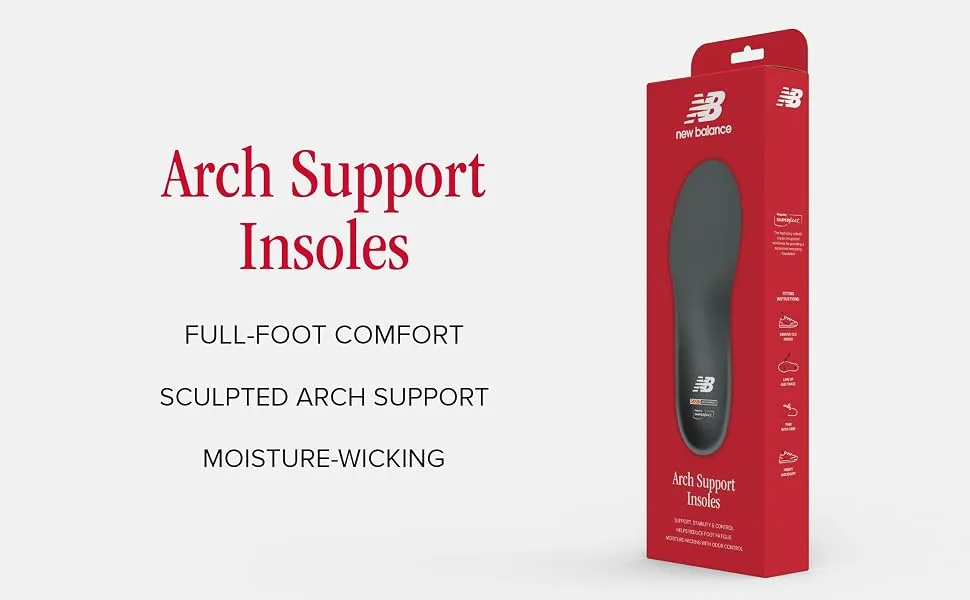 Superfeet New Balance Casual Orthotic Inserts With Arch Support - 7.5-9 Men / 8.5-10 Women - product information 3