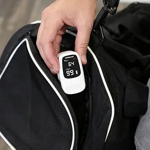 Healthsmart Digital Fingertip Sport Pulse Oximeter Fast Results FSA HSA Eligible Easy-To-Read LED Display Auto-Shutoff White OLED ONE SIZE - product information 4