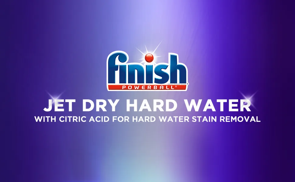 Finish Jet-Dry Rinse Agent - Liquid Hardwater Protection 32oz - JD HW Banner