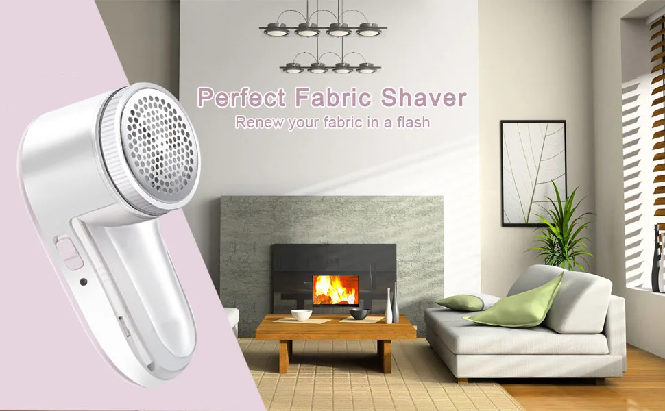 Fabric Shaver Defuzzer Rechargeable Lint Remover SIKITUT Electric Sweater Shaver with 2 Replaceable Stainless Steel Blade - product information 1